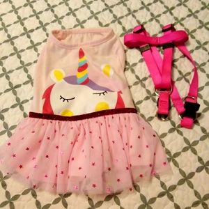 3 for $10/"CUTE" Dog 🐕 Unicorn Outfit & Walking Leash